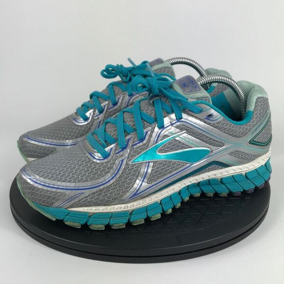 Brooks GTS 13 Gray/Aqua Athletic Running Shoes Women’s Size 10 Wide - Picture 1 of 11